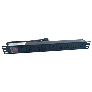 Nitrotel 8-Outlets 19" Horizonthal 1U Mouting 15A Power Distribution Unit (NTPDU081501A2)